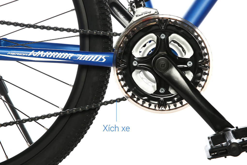 Xe Đạp Địa Hình MTB Merida Warrior 300Ds 26 inch Size S Màu Xanh Dương