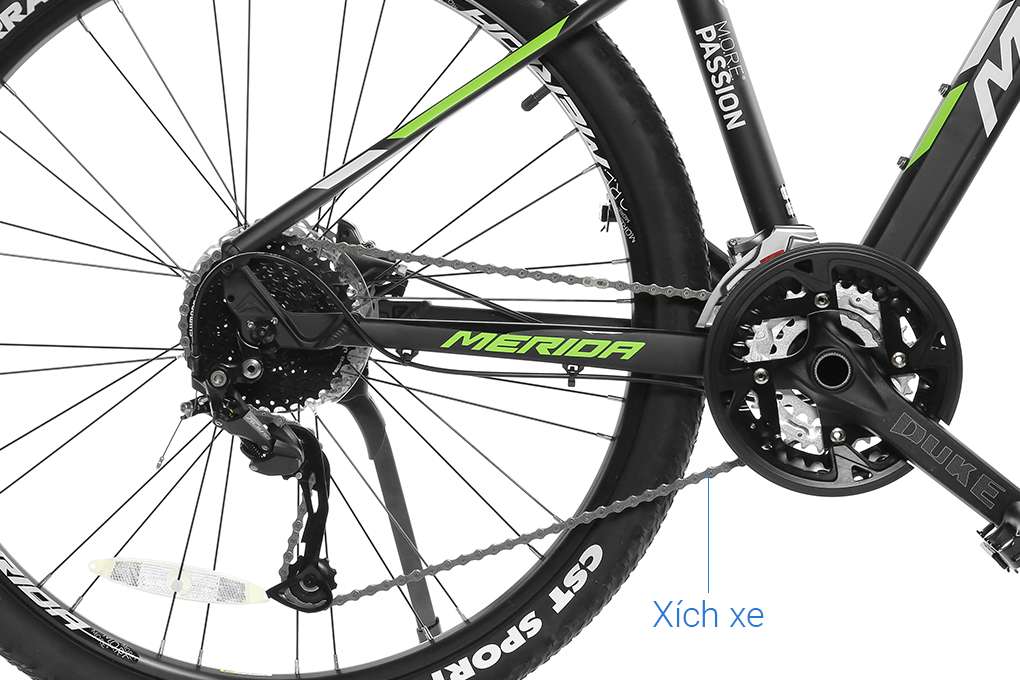 Xe Đạp Địa Hình MTB Merida Duke 600 27.5 inch Size S Màu Đen - Xanh lá