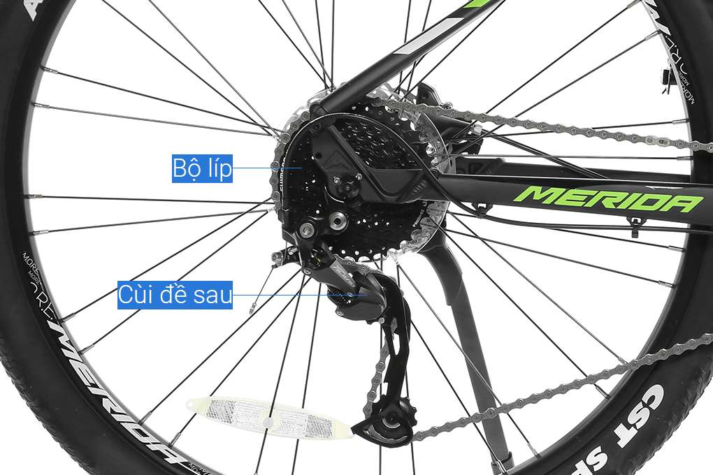 Xe Đạp Địa Hình MTB Merida Duke 600 27.5 inch Size S Màu Đen - Xanh lá