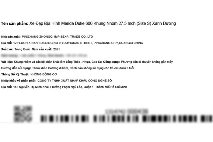 Xe Đạp Địa Hình MTB Merida Duke 600 27.5 inch Size S Màu Xanh Dương