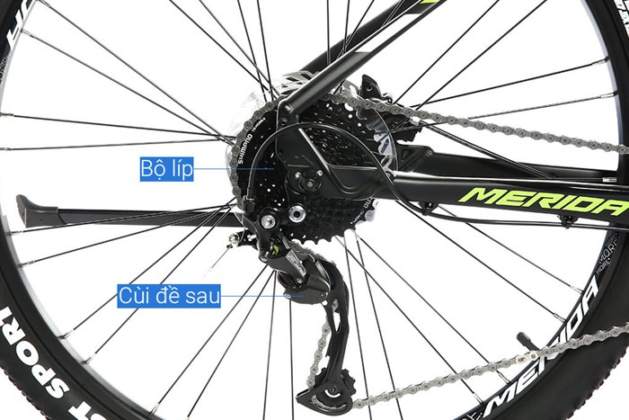 Xe Đạp Địa Hình MTB Merida Duke 600 27.5 inch Size M Màu Đen - Xanh lá