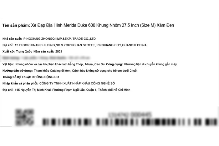 Xe Đạp Địa Hình MTB Merida Duke 600 27.5 inch Size M Màu Xám