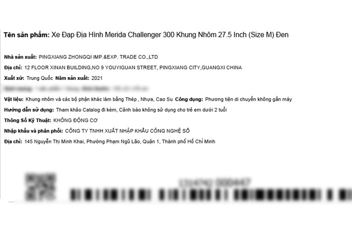 Xe Đạp Địa Hình MTB Merida Challenger 300 27.5 inch Size M Màu Đen