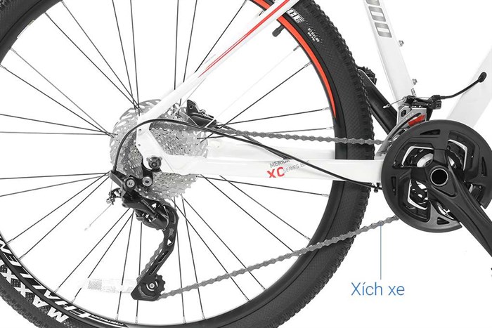 Xe Đạp Địa Hình MTB Merida Challenger 300 27.5 inch Size M Màu Trắng