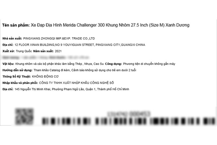 Xe Đạp Địa Hình MTB Merida Challenger 300 27.5 inch Size M Màu Xanh Dương