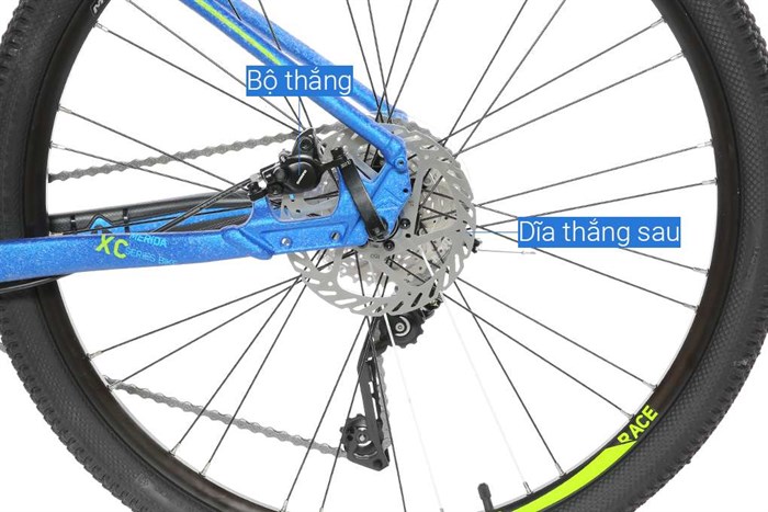 Xe Đạp Địa Hình MTB Merida Challenger 300 27.5 inch Size M Màu Xanh Dương