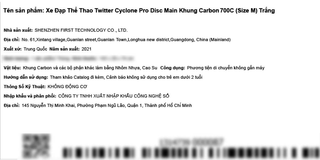 Xe đạp thể thao Road Twitter Cyclone Pro Disc Main 29 inch Size M