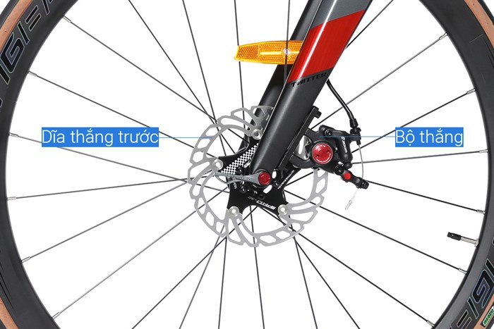 Xe Đạp Thể Thao Road Twitter Cyclone Pro Disc Main 29 inch Size M Màu Đen - Đỏ