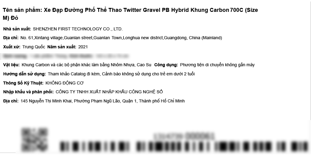 Xe Đạp Thể Thao Road Twitter Gravel PB Hybrid 29 inch Size M Màu Đỏ
