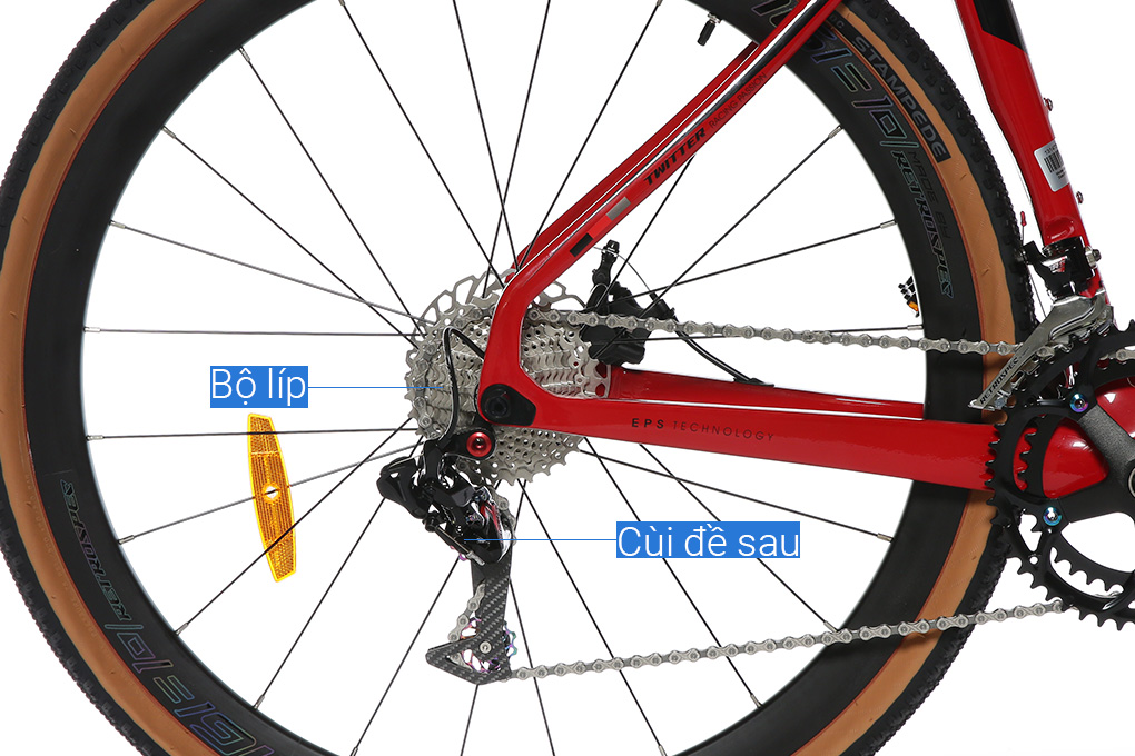 Xe Đạp Thể Thao Road Twitter Gravel PB Hybrid 29 inch Size M Màu Đỏ