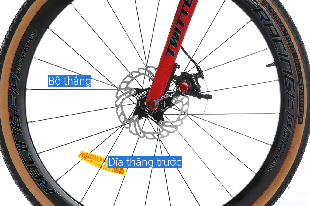 Xe Đạp Thể Thao Road Twitter Gravel PB Hybrid 29 inch Size M Màu Đỏ