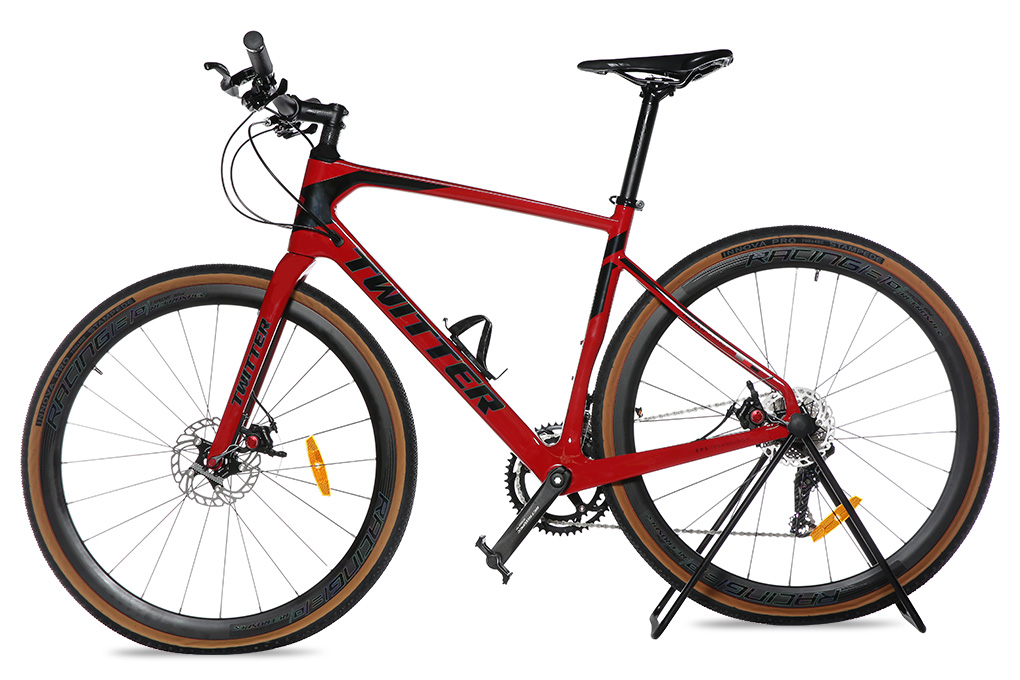 Xe Đạp Thể Thao Road Twitter Gravel PB Hybrid 29 inch Size M Màu Đỏ