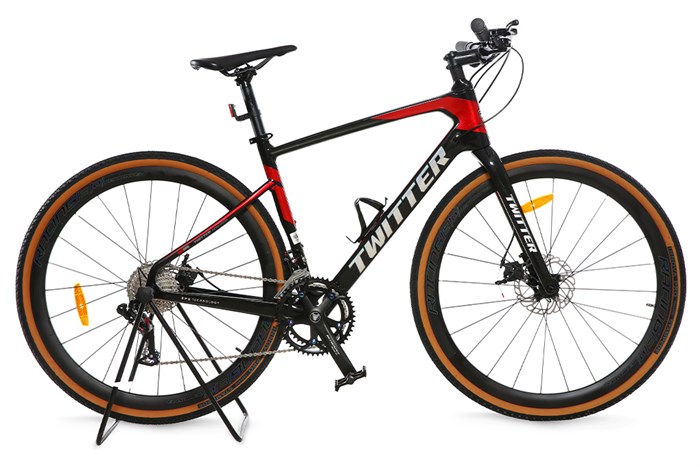 Xe Đạp Thể Thao Road Twitter Gravel PB Hybrid 29 inch Size M Màu Đen - Đỏ