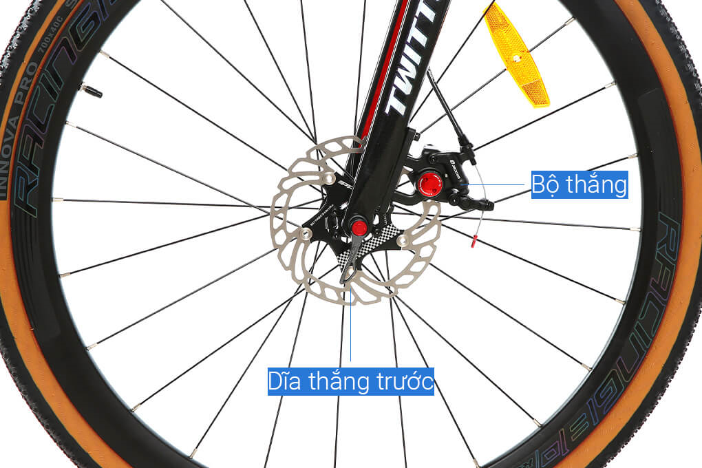 Xe Đạp Thể Thao Road Twitter Gravel PB Hybrid 29 inch Size M Màu Đen - Đỏ