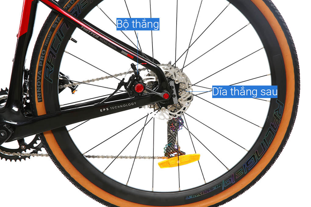 Xe Đạp Thể Thao Road Twitter Gravel PB Hybrid 29 inch Size M Màu Đen - Đỏ