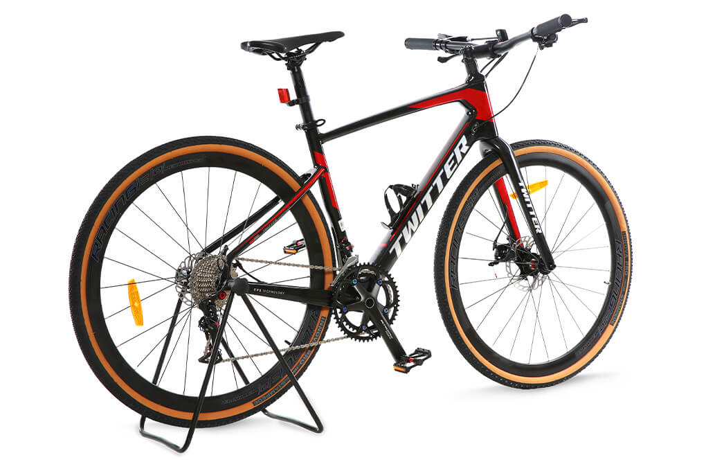 Xe Đạp Thể Thao Road Twitter Gravel PB Hybrid 29 inch Size M Màu Đen - Đỏ