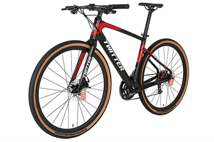 Xe Đạp Thể Thao Road Twitter Gravel PB Hybrid 29 inch Size M Màu Đen - Đỏ