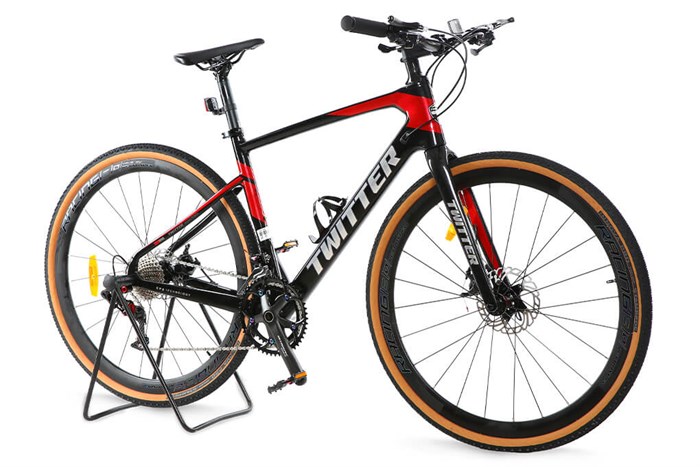 Xe Đạp Thể Thao Road Twitter Gravel PB Hybrid 29 inch Size S Màu Đen - Đỏ
