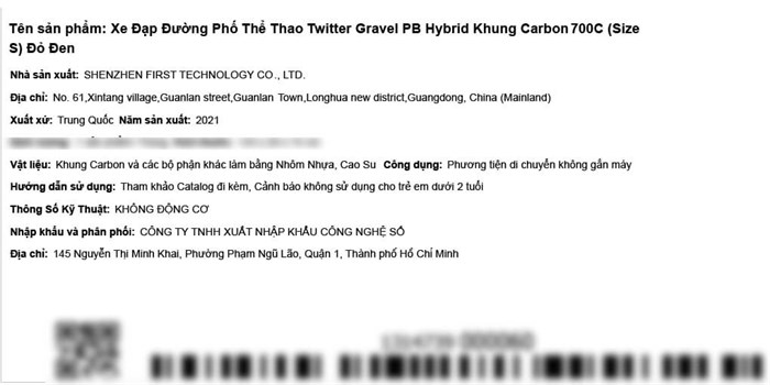 Xe Đạp Thể Thao Road Twitter Gravel PB Hybrid 29 inch Size S Màu Đen - Đỏ