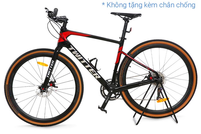 Xe Đạp Thể Thao Road Twitter Gravel PB Hybrid 29 inch Size S Màu Đen - Đỏ