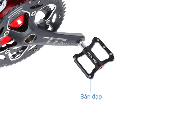 Xe Đạp Thể Thao Road Twitter Gravel V2 29 inch Size S Màu Trắng - Đỏ