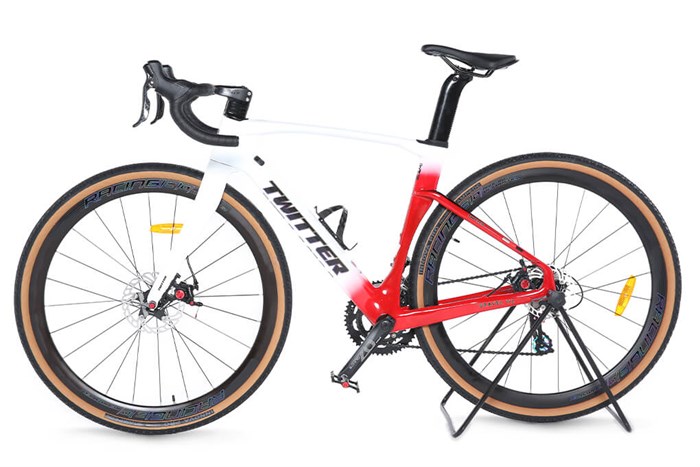 Xe Đạp Thể Thao Road Twitter Gravel V2 29 inch Size S Màu Trắng - Đỏ