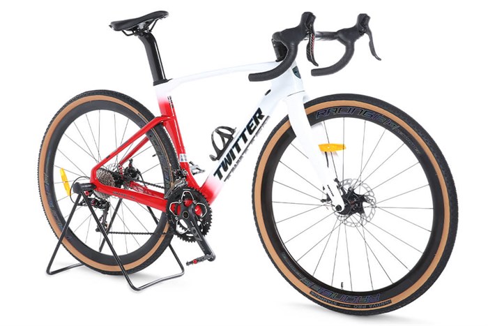 Xe Đạp Thể Thao Road Twitter Gravel V2 29 inch Size S Màu Trắng - Đỏ