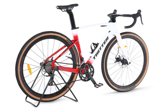 Xe Đạp Thể Thao Road Twitter Gravel V2 29 inch Size S Màu Trắng - Đỏ