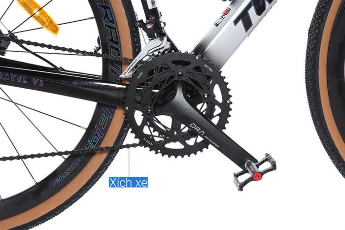 Xe Đạp Thể Thao Road Twitter Gravel V2 29 inch Size S Màu Trắng