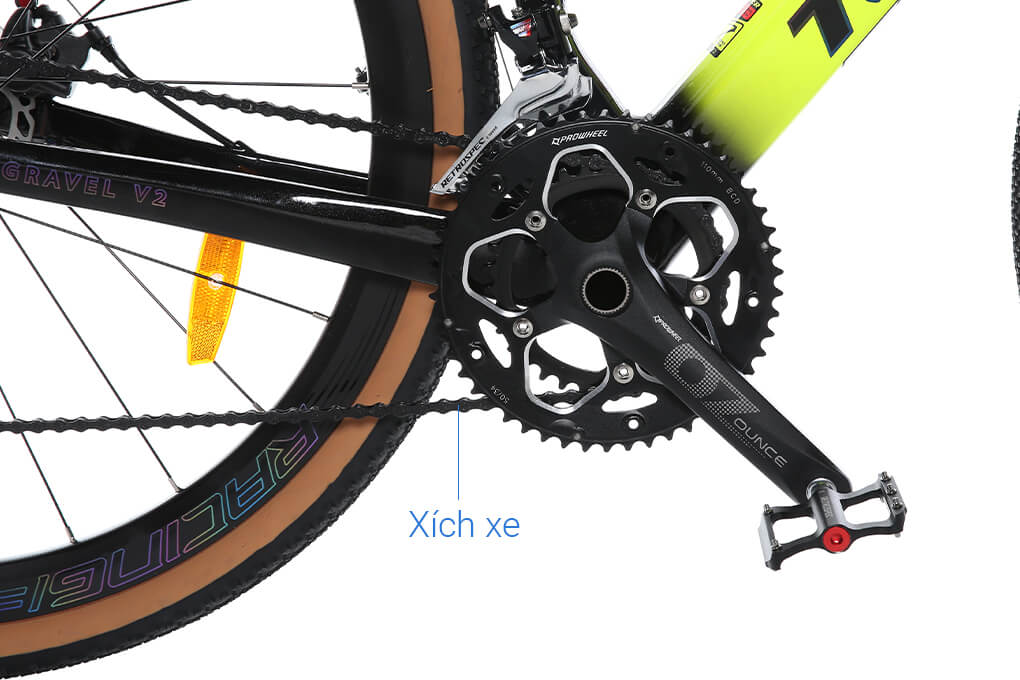 Xe Đạp Thể Thao Road Twitter Gravel V2 29 inch Size S Màu Vàng
