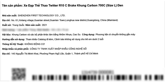 Xe Đạp Thể Thao Road Twitter R10 C Brake 29 inch Size L