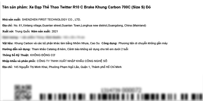 Xe Đạp Thể Thao Road Twitter R10 C Brake 29 inch Size S Màu Đỏ