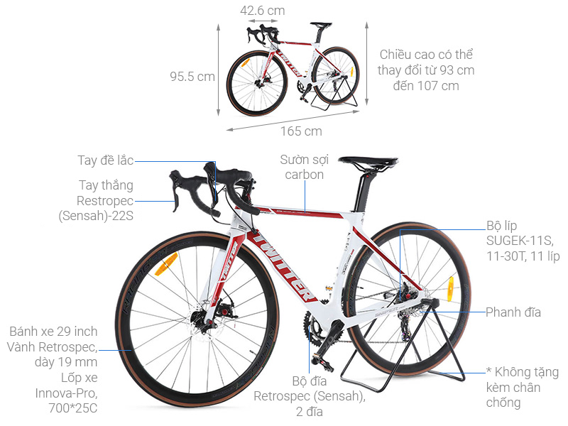 Xe Đạp Thể Thao Road Twitter Sniper 2.0 Disc Brake Main 29 inch Size M