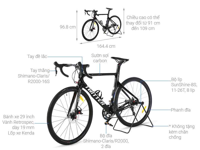 Xe Đạp Thể Thao Road Twitter Sniper 2.0 Disc 29 inch Size L