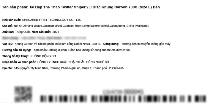 Xe Đạp Thể Thao Road Twitter Sniper 2.0 Disc 29 inch Size L