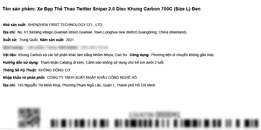 Xe Đạp Thể Thao Road Twitter Sniper 2.0 Disc 29 inch Size L - 16