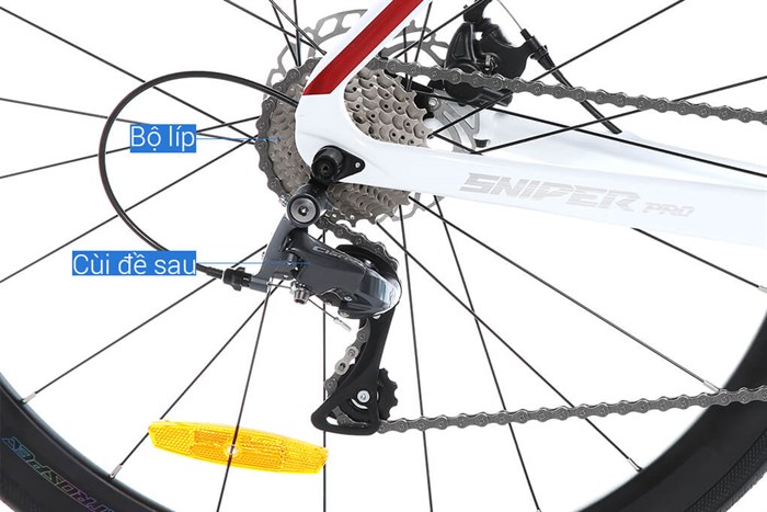Xe Đạp Thể Thao Road Twitter Sniper 2.0 Disc 29 inch Size M Màu Trắng - Đỏ