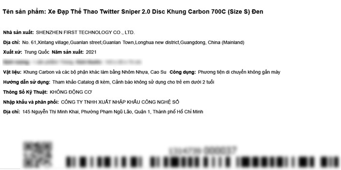 Xe Đạp Thể Thao Road Twitter Sniper 2.0 Disc 29 inch Size S
