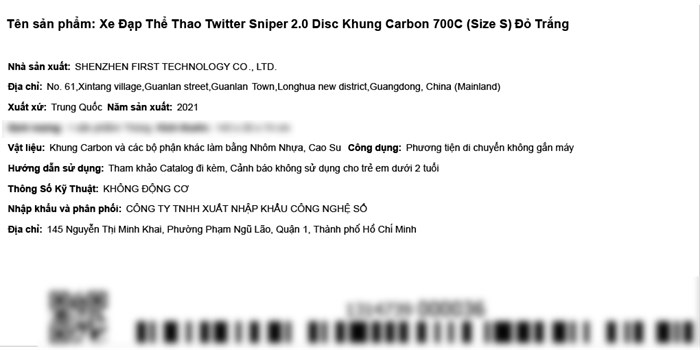 Xe Đạp Thể Thao Road Twitter Sniper 2.0 Disc 29 inch Size S