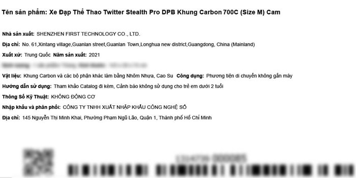 Xe Đạp Thể Thao Road Twitter Stealth Pro Dpb 29 inch Size M