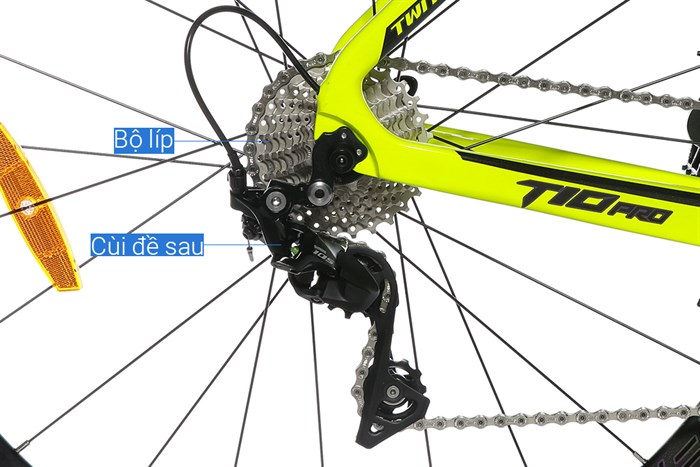 Xe Đạp Thể Thao Road Twitter T10 Pro C 29 inch Size L Màu Vàng