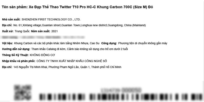 Xe Đạp Thể Thao Road Twitter T10 Pro HC-C 29 inch Size M