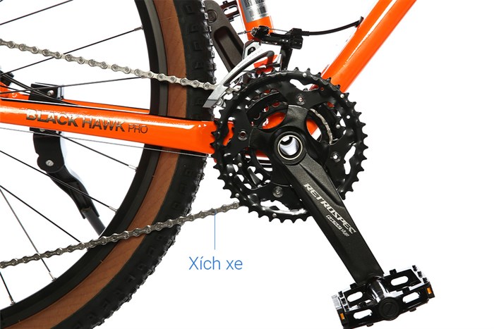 Xe Đạp Địa Hình MTB Twitter Blackhawk Pro 27.5 inch Size M Màu Cam