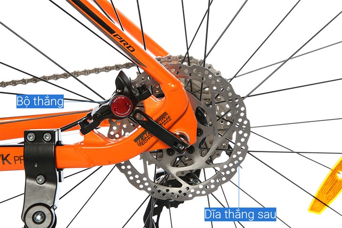 Xe Đạp Địa Hình MTB Twitter Blackhawk Pro 27.5 inch Size M Màu Cam