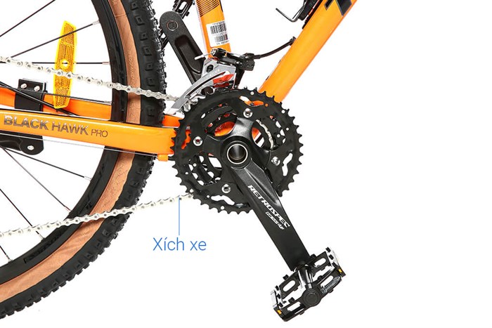 Xe Đạp Địa Hình MTB Twitter Blackhawk Pro 27.5 inch Size S Màu Cam