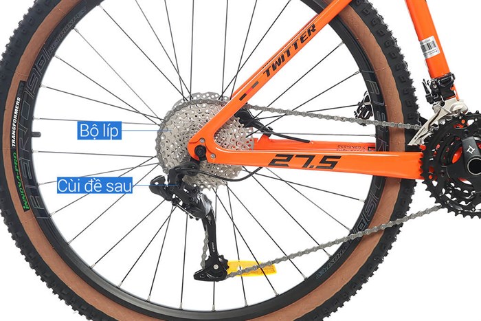 Xe Đạp Địa Hình MTB Twitter Leopard Pro Main 27.5 inch Size M