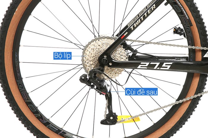 Xe Đạp Địa Hình MTB Twitter Leopard Pro Main 27.5 inch Size M