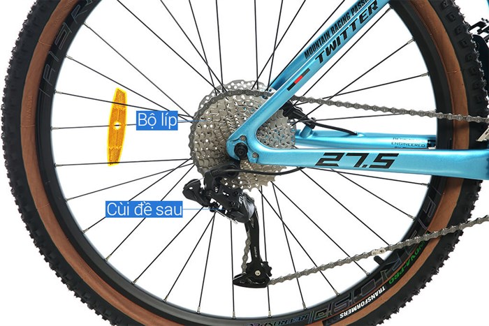 Xe Đạp Địa Hình MTB Twitter Leopard Pro Main 27.5 inch Size M