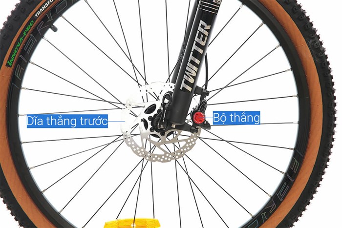 Xe Đạp Địa Hình MTB Twitter Leopard Pro Main 27.5 inch Size S Màu Đen