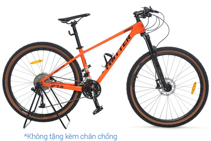 Xe Đạp Địa Hình MTB Twitter Leopard Pro Main 27.5 inch Size S Màu Cam